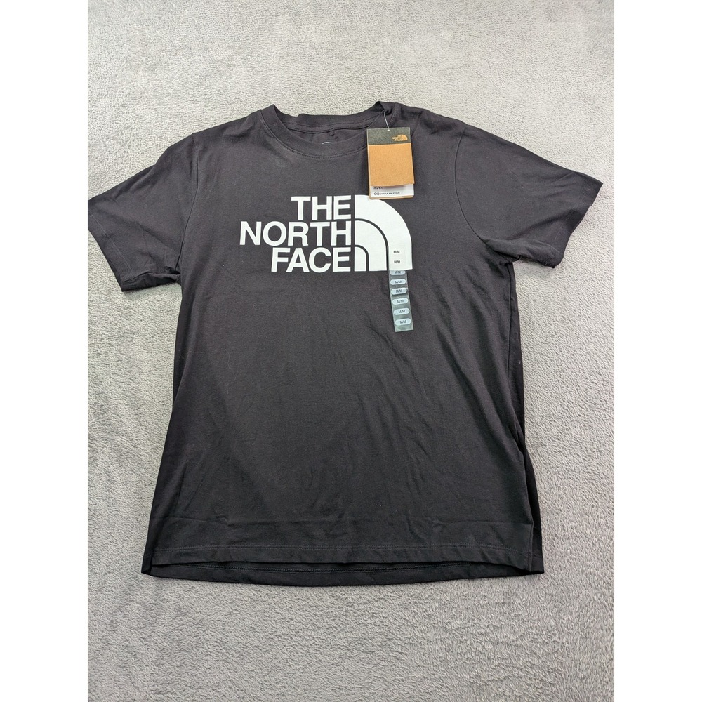 The North Face Womens Half Dome Tee Black Graphic T-Shirt NF0A822TJK3 Medium - Picture 2 of 10